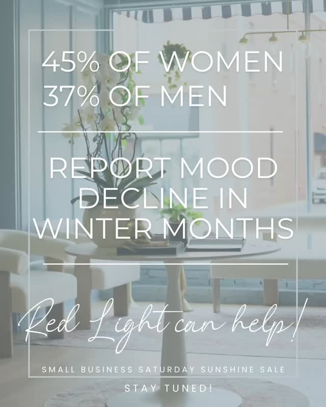 Small Business Saturday: Sunshine Sale -
Coming Soon! Stay tuned for more details. Youāre going to love it! āļø
#redlighttherapy #moodbooster