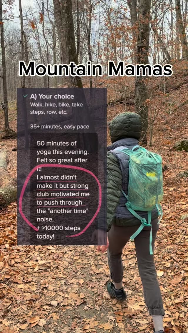 Hey you — the outdoorswoman who secretly misses feeling strong on the climbs.
You don’t need more willpower.
You need a strength plan that fits your real life.
“Oh but my life is messy.”
Cool. Welcome to the club.
Literally — Strong Club.
We’re women living beautifully messy lives and STILL building the strength, balance, and confidence to do the things we love.
Let’s get you climbing new peaks by spring.
Let’s train for that 10k you keep thinking about.
And if you want some shoulder caps + leg muscle to rock a hot dress? We can do that too.
My clients are doing it — consistently, imperfectly, and with a whole lot of pride. They’ll welcome you right in.
This is possible for you.
And it doesn’t have to wait for “after the holidays.”
I only open Strong Club doors a few times a year.
It’s my signature offer — the place where we get you strong for the life you actually want to live.
If you’re ready to stop watching your adventures from the sidelines, now’s the moment.
Doors close Nov 21
DM me “SClub” for details.