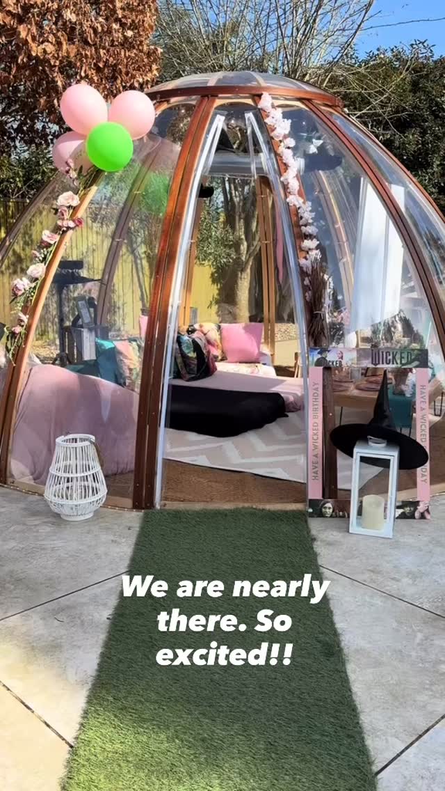 We just can’t wait for this weekend and the release of the 2nd #wicked film. #wickedthemovie #wickedthemusical #elphaba #glinda #emeraldcity hire our popular movie night dome and celebrate in style. #kent #domehire
