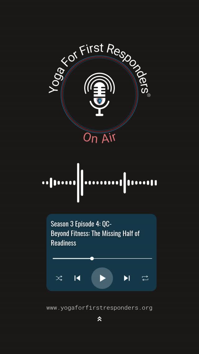 Everyone’s talking about fitness… but nobody’s talking about the half of readiness that actually saves lives.
First responders don’t need more “grind harder” talk. They need cognitive durability. Breathwork. Nervous system mastery. The real tactical advantage.
This week's quickcast episode will change how you think about readiness.
🧠 Listen now at the link in bio or your favorite podcast platform.
#YogaForFirstResponders #TacticalReadiness #MindsetTraining #CognitiveDurability