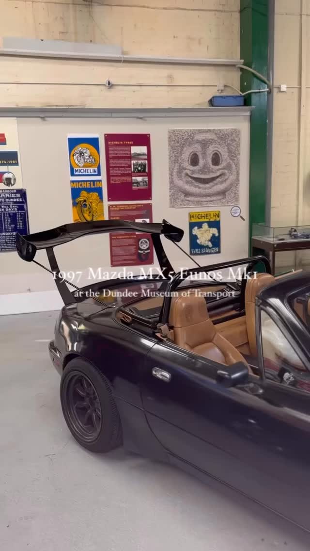 🚗🇯🇵 Take a closer look at the iconic 1997 Mazda MX5 Eunos Mk1 - a sleek, lightweight favourite that helped define the modern roadster. Now proudly showcased as part of our Tokyo to Tay exhibition, it’s a brilliant example of Japan’s lasting impact on motoring culture.
Come see this classic up close during your visit.
📍 Dundee Museum of Transport, Market Mews
📆 until December
⏰ 10am - 4.30pm (Fri - Mon)
🎟 Included with standard admission.
#dundee #mazda #tokyototay #transport #japanesecars