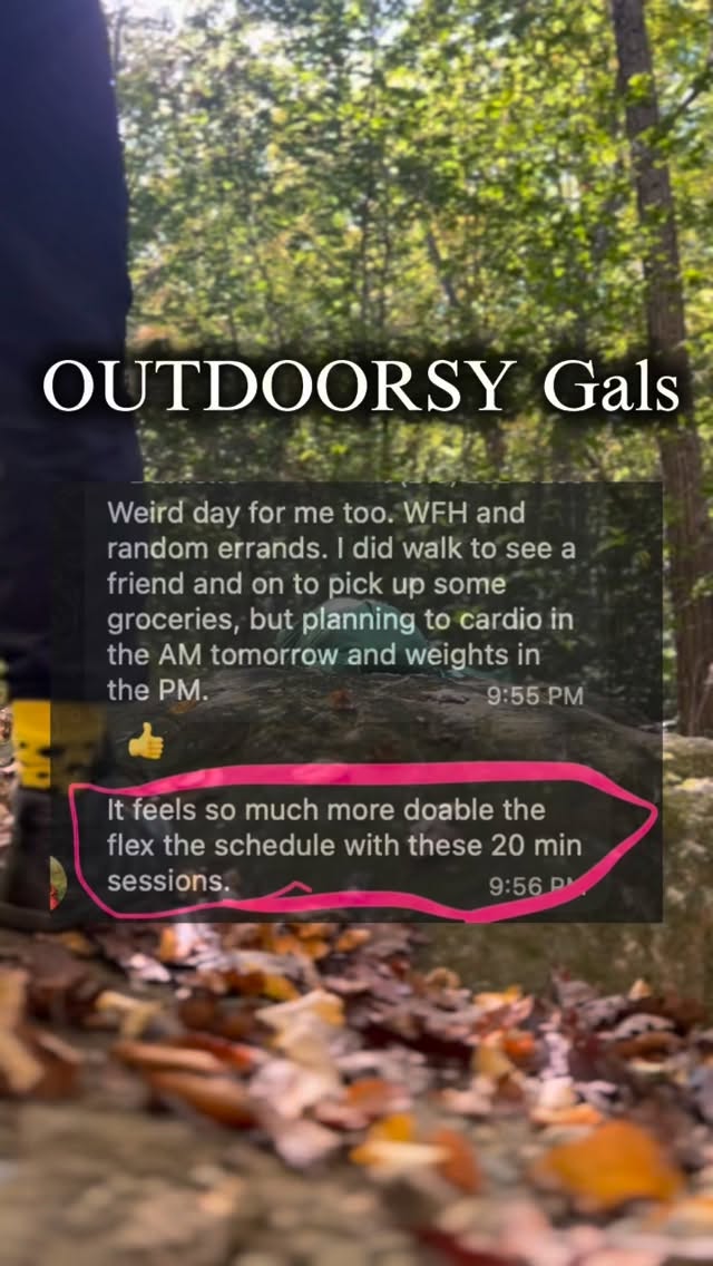 The “I used to hike all the time” version of you?? She’s not gone forever. She’s waaaaaaiting. 👀
If 3–4K ft climbs are your love language…this is for you.
Strong Club helps outdoorsy women rebuild strength + stamina with flexible, realistic programming that fits your actual life.
20–30 minute sessions.
Real consistency.
Trail legs returning y’all.
Doors open through Nov 21.
DM me “SClub” for details.