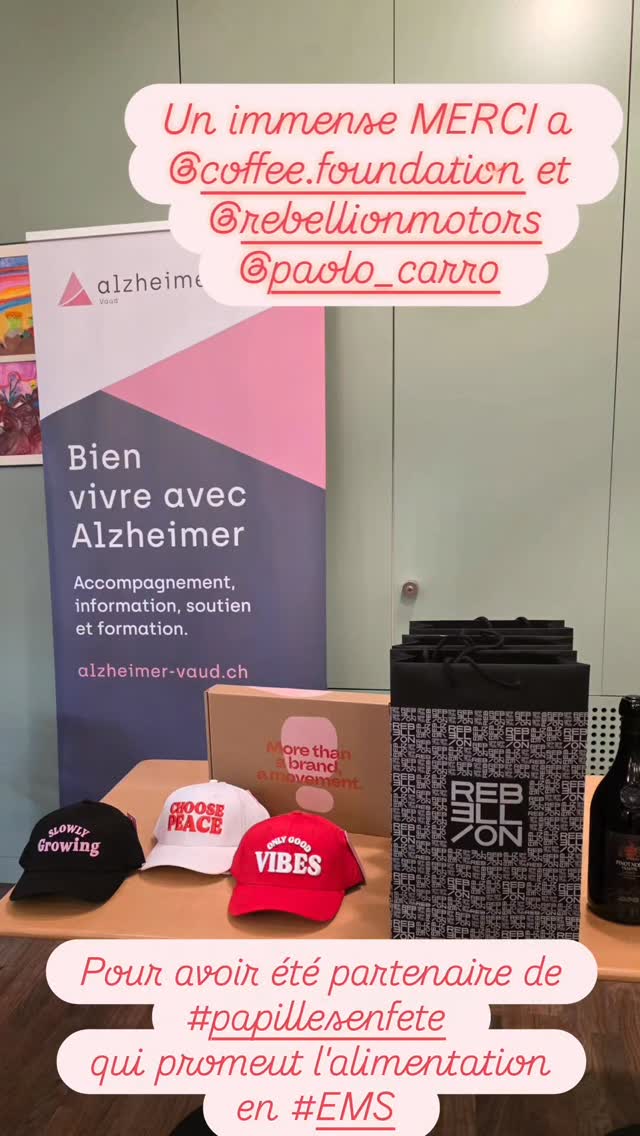 Grâce a PAPILLES EN FETE, l’ #associationalzheimerVaud met en concours des brigades de cuisine d’EMS.
Le but: sensibiliser et éduquer a l'importance du palsir et du manger main malgré la maladie #AlzheimerVaud
Un immense MERCI a nos sponsors ce soir, l'association La Branche, The Coffee Foundation et Rebellion Motors.
#santémentale #psychiatrie #mentalhealth #prévention #