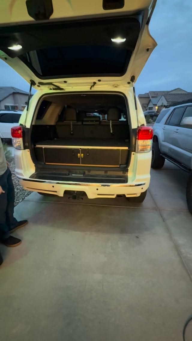 New 5th Gen 4Runner drawer system installed and ready for the next trip 🌄
Dialed storage, easy access, and built to keep gear organized no matter where the trail leads.
Let me know what you’d stash in here first!