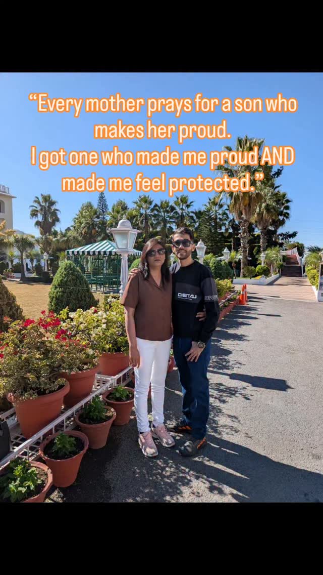 “Not every story is written in books… some stories are written in a mother’s heart.
And mine begins with a son who didn’t just grow up—he rose.
He rose with values, with strength, with responsibility… with a heart that never once forgot who stood beside him since the beginning.
Life becomes extraordinary when your child grows into a person full of respect, responsibility, and pure heart. My son has always been that for me — a beautiful reflection of love, care, and values. He made me proud not just with achievements, but with the way he treats me, protects me, and stands beside me through everything. Forever grateful for this blessing.”
In every phase of life, he became my reason to smile, my pillar of support, my greatest pride.
He cared for me when the world felt heavy, he protected me when life felt uncertain, and he made me proud in ways that touched my soul deeply.
A son like him is not just a blessing—he is a lifetime achievement.
I am proud, I am grateful, and I am truly blessed… because I raised a son who became my strength.”
✨ DM Acharya Neeta Sharma for Numerology • Vastu • Reiki Healing • Personal Guidance