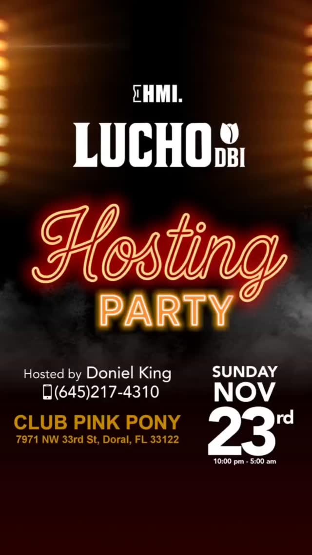 🔥 @lucho_dbi prende la casa este 23🔥
La rumba se viene buena en Club Pink Pony
@clubpinkpony
👉 Nos vemos en el Doral!
#HighMusicInc #LuchoDBI #MiamiNights #DoralNightlife #HostingParty
