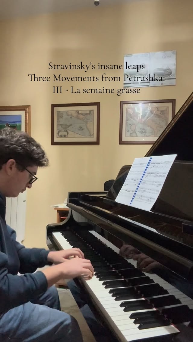 Stravinsky - Three Movements from Petrushka:
III - La semaine grasse 🎹
Work in progress…
#music #pianist #piano #musica #fyp