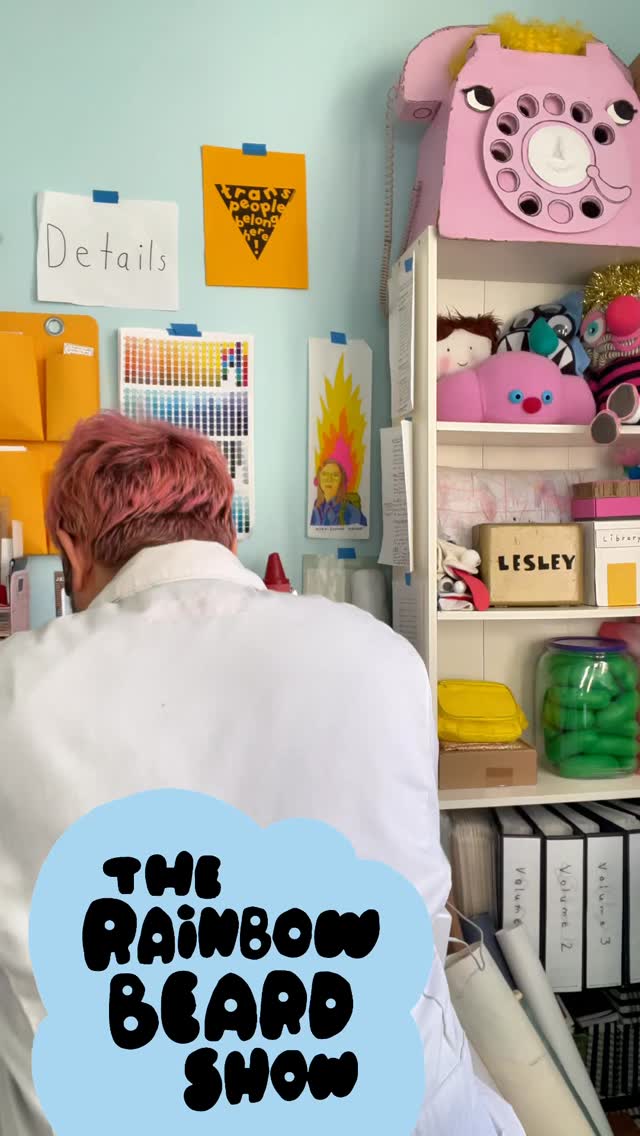 Hi Beardos! It’s the FRIDAY BEFORE BLACK FRIDAY SALE! Get yourself or someone you love something cute and unique from us and help to support The Rainbow Beard Show! T-shirts! Zines! Finger Puppets! Custom Crayon Drawings! Or be the first to get our new ALL THE HAMS poster! DM for details! And you can find ways to support us at the link in bio ☺️🌈🖍️💖 Thank you!!!