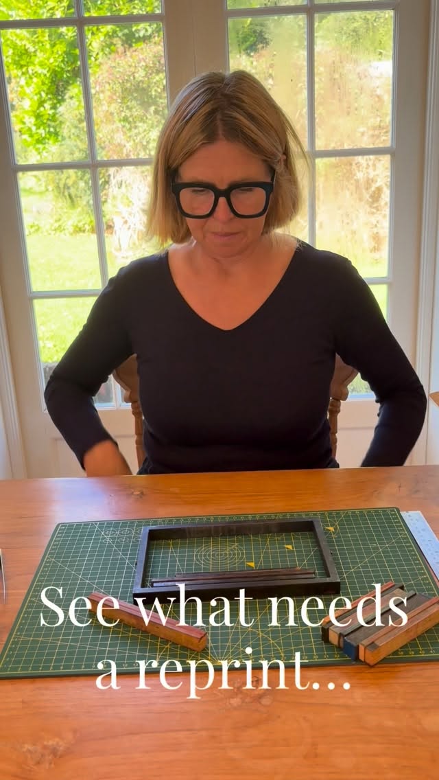 I really thought I’d printed enough of these. But clearly not.
With three big events this week and a lot of online orders, the weekend was spent reprinting and restocking.
And before I start, it’s always good to get my hair out of the way!