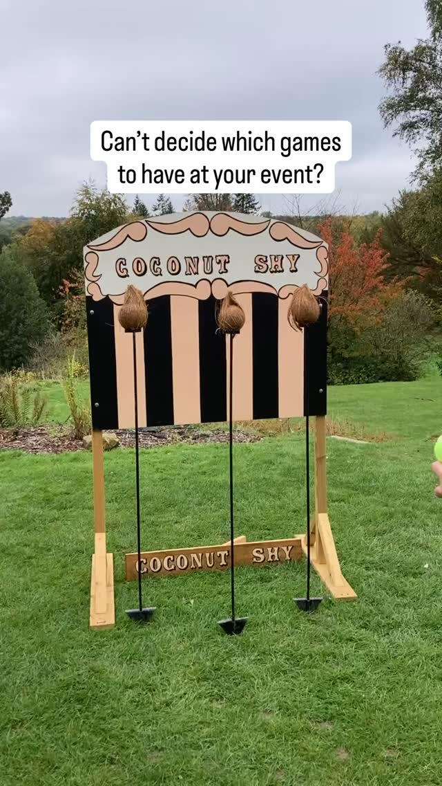 At Finickity Fayre we offer award winning vintage fairground games to celebrate in style. 🎯
✨Our handmade collection pays tribute to the rustic carnival stalls and garden lawn games every member of the family will remember, including Coconut Shy, Hoopla, Hook a Duck, Tug of War, Crazy Golf, Bowling, and Splat the Rat. ✨
Perfect entertainment for weddings, corporate events, birthday parties and celebrations. Select your games and sit back and relax, while we install your very own funfair that’s ready to play on your special day! 🫶🏻🎯
Visit our website or drop us a DM for more details!
#games #gameshire #vintagegames #wedding #event #kentwedding #2026bride
Venue | @salomons_estate