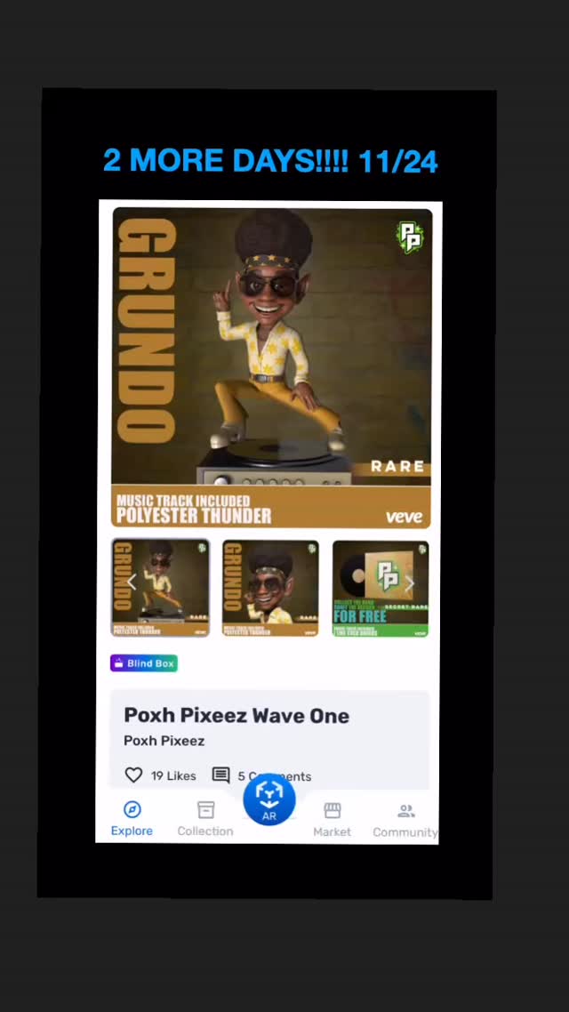 Only two more days until the Poxh Pixeez drop!!! Collectibles on VeVe drop at 11am on 11/24! Music drops on Spotify (and all streaming platforms) at midnight 11/24!
#ThePoxhPixeez #PoshPixies #NewMusic #AlbumDrop #SpotifyRelease #AppleMusic #StreamNow #MusicMagic #FantasyPop #IndieBand #MythicalMusic #VeVeCollectibles #VeVeDrop #DigitalCollectibles #3DCollectibles #VeVeCommunity #CollectThemAll #ArtMeetsMusic #FantasyCulture #PopCultureReimagined #MusicAndCollectibles #TheFutureIsPixeez #November24