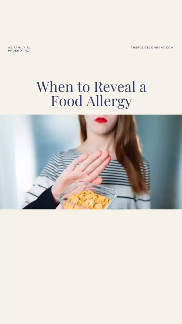 Who else would want to know about a food allergy before a guest arrives?
Let your host know when you accept the invitation and offer to bring something you know you will be safe to eat.
We once found out a guest was allergic to nuts after theyâd left our dinner party and were on their way to the ER.
We felt awful!