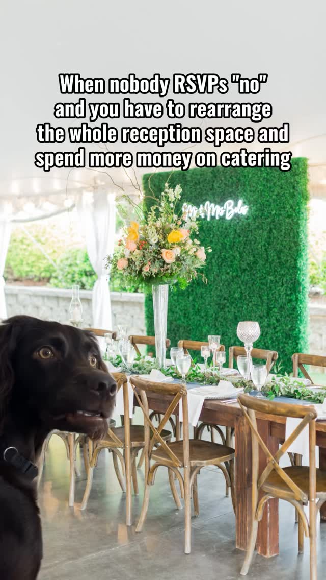 In honor of engagement season, here's one of my best performing videos. Reminder: don't invite them if you can't/don't want to pay for them if they show up!
Before 2020, the rule was 60-70% of your guest list would come to your wedding. Since then, it's closer to 90%.
Speaking from experience, my husband and I invited 190, expecting 130 because we got married the week before Thanksgiving. NOPE. All but 6 people came. So we had to move the food outside to have a dance floor.
Want more tips and tricks like this? Let's work together! Weaverweddings.com