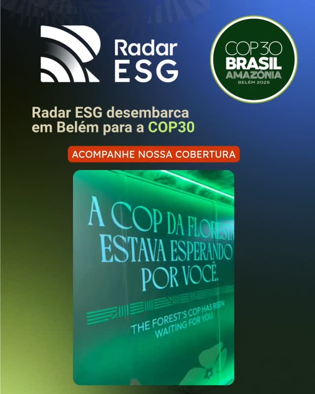 Radar ESG desembarca em Belém para acompanhar de perto os debates da COP30.
Os próximos dias reúnem governos, empresas e especialistas para discutir caminhos possíveis para a transição climática — e entender essa agenda no território amazônico faz toda diferença.
Estar aqui é observar tendências, ouvir decisões de impacto e trazer leituras qualificadas para quem atua com sustentabilidade no Brasil.
Seguimos acompanhando e compartilhando os principais movimentos da conferência.
#RadarESG #ESG #COP30 #cobertura #Belém #Brasil #