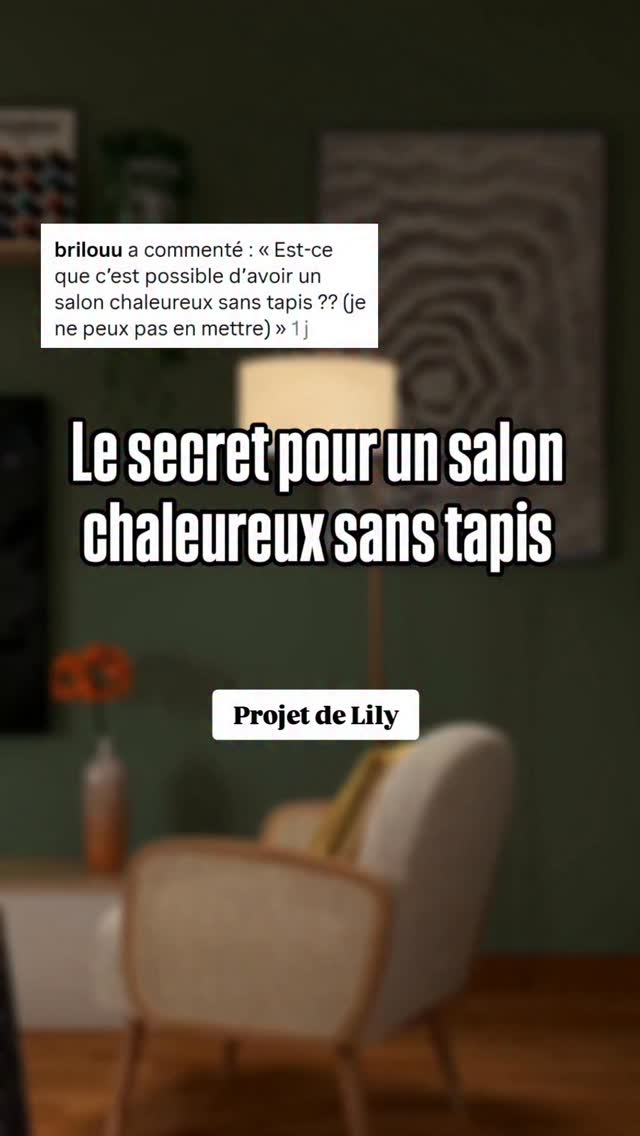 ✅ Un salon peut tout à fait être chaleureux sans tapis.
Le secret, c’est de multiplier les sources de confort ailleurs.
Voici ce qui change tout :
1️⃣ Les matières
Mets l’accent sur les textures enveloppantes : plaids épais, coussins variés, rideaux doux et tombants, fauteuils en tissu. Elles remplacent la sensation du tapis sous les pieds par un confort visuel immédiat.
2️⃣ La lumière
Un salon sans tapis peut parfois paraître plus “dur”. Les luminaires coupent cet effet : lampadaire à lumière diffuse, lampe de table, guirlande subtile, éclairage bas. Plus les points lumineux sont variés, plus l’ambiance se détend.
3️⃣ Les meubles en matériaux chaleureux
Bois mat, cannage, velours, laine bouclée.
Ces matières ajoutent de la profondeur et du relief, comme le ferait un tapis.
4️⃣ Le jeu des petites zones
Si tu ne peux pas poser un tapis, tu peux structurer l’espace autrement : petite table basse accueillante, paniers tressés, bout de canapé, plantes.
Ton regard comprend alors la “zone salon” sans avoir besoin de textile au sol.
5️⃣ La couleur
Des tons doux, terreux ou légèrement chauds suffisent à réchauffer l’ensemble, même avec un sol nu.
✨ Si tu veux aller plus loin et révéler le potentiel de ton intérieur sans tout racheter, le diagnostic déco Impulsion est enfin disponible.
Écris IMPULSION en commentaire et je t’en dis plus.
Et pense à enregistrer pour plus tard !
.
.
.
#décorationintérieure #petitespace #optimisation #astucedeco #aménagementintérieur