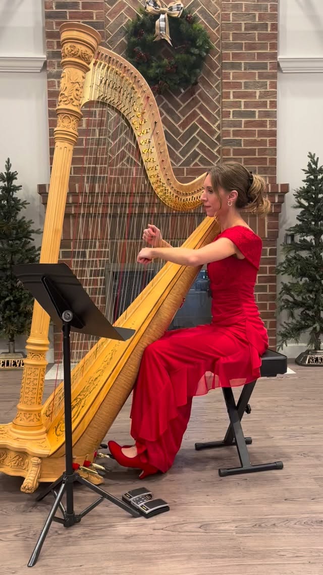 This little snippet was taken while I played for the holiday party at Friendship Village of Dublin! The atmosphere was warm and festive with lots of sweet appreciative guests! Thank you for inviting me to be part of your celebration, it was truly a pleasure. 🎄🤍
#HolidayHarp #ColumbusHarpist #LiveMusicOhio #EventMusician #FriendshipVillageDublin #HarpistLife #HarpMusic #HolidaySeason #ChristmasEvent #tiffanyharpist