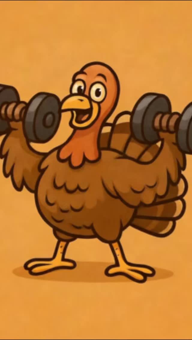 even a turkey knows how important fitness is!!! #happythanksgiving #thankfulforyou