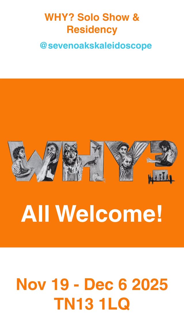 Solo Show & Residency @sevenoakskaleidoscope
TN13 1LQ
Opening times:
Mon 10-6pm
Tue-Fri 10 -5pm
Sat 10-4pm
🔗 Link in bio🔗
Or scan the QR code!
(using /work)
WHY?
Nov 19- Dec 6 2025
Open Evening
TODAY!
27 November
5:30 – 7:30
Join me for a chat about WHY? plus drinks and nibbles 🥂
I will be in residence Tuesday-Thursday 11-2pm throughout the show. Come & have a chat, you can create your own WHY? too!!!
📣I have a call-out for collaborative work to include in an installation during the residency. Prep at home, collect from me or participate during the show.📣
🔗Link in bio 🔗
Many thanks for the Contributions so far:
Caroline @caroyokart
Jane @jane_pickersgill
Jeannie
Max
Emmanuel
Caleb
Steve
Jess
Clara
Reuben
Arleen
Iestyn
Olivia @olivia_jhd
Sue @sue44evans
🎨Another FREE Drop-in WHY? art workshops🎨
With me this coming
Saturday 29 November 1:30 - 3
Create your own design working with me at these two workshops.
Drop in or stay
Suitable for all ages
FREE!!!
WHY? It’s a small word with such potentially huge questions.
We start out as children asking Why? Often over and over until we are as satisfied with the answers as we can be.
Now I feel most of my questions are not possible to answer, let alone solve, without universal and unilateral commitment. Unfortunately, I firmly believe this won’t happen, and certainly not, in my lifetime.
My WHY? will be with different perspectives and reasons to others but I hope it may still resonate and potentially provoke more questions WHY?
Artist Talk Dec 3rd 6-8pm
Join me to find out more about my WHY?
Enjoy drinks & nibbles too 🥂
#sevenoakskaleidoscopegallery #openingnight
#WHY? #openartcall #professionalartist #art #artist #painting #painterstoday #womenartists #contemporarypainting #contemporaryart #contemporaryartist #andreacoltman #kunst #kunstwerk #figurativepainting #instaartists #oilpainting #contemporaryportraiture #portrait #gallerywall #artgallery #artwork #londonart #artnow #paintingnow #soloshow #artistresidency