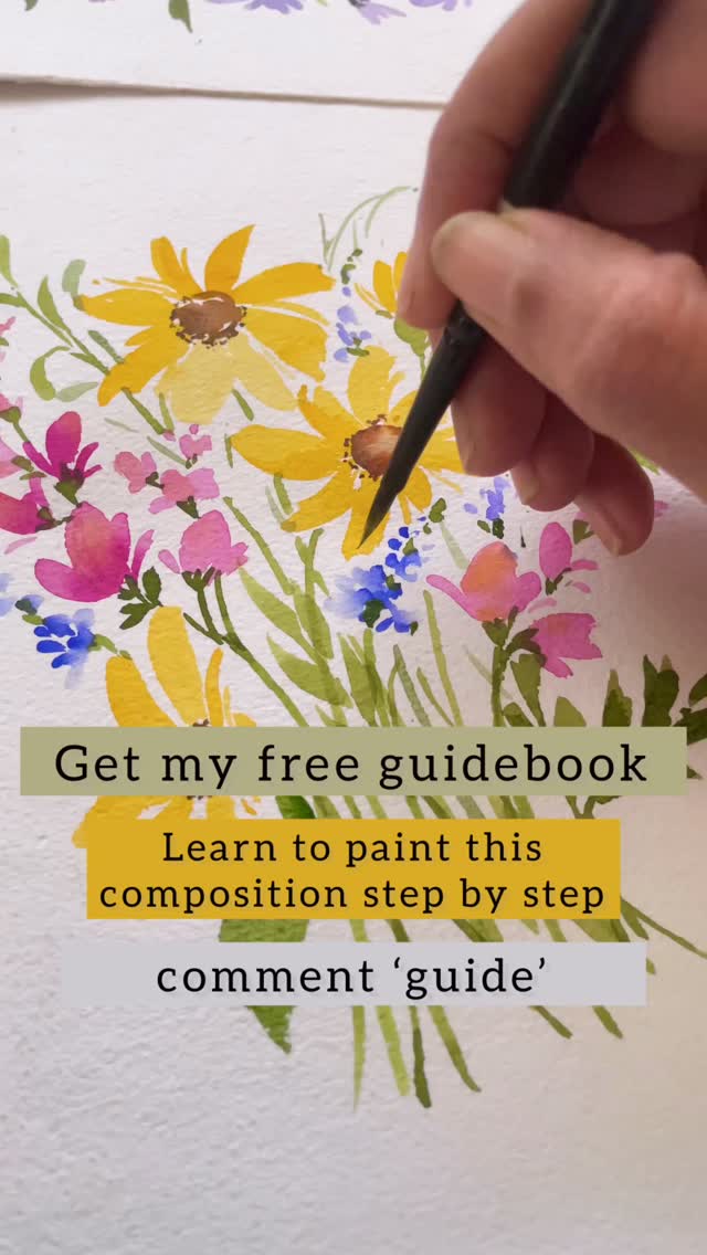If you’ve been wanting to paint again , or simply crave a moment of calm with your colors .. this is perfect beginner friendly piece of art to try.
I created a FREE step-by-step guide for this artwork where I tried to breakdown the composition into simple steps.
Comment GUIDE and I shall send it to you 😁
Happy painting ♥️
#watercolorpainting #easywatercolorpainting #watercolortutorial #watercolorlove #learnwatercolor