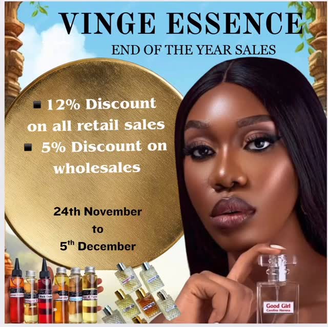 ๐๐๐Our End of Year Sales is kicking off on the 24th of this month and ending in the 5th of December ๐ฅณ๐ฅณ๐ฅณ
Take advantage and stock up for the festive season ๐๐ค๐ป๐
#endofyearsale #embersales #discount #perfumeoilsinportharcourt