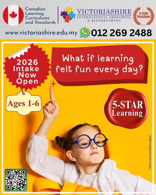 ✨ RM388 1-month trial. Give Your Child The Best Start In Life 💕 Whatsapp: https://wa.me/message/TCOXYVIXMFDWM1
At Victoriashire International Preschool (VIS), we nurture curious, confident learners through our International program — from infants to preschoolers.
✨ Infant, Toddler & Early Childhood Programs (Ages 4 months–6 years)
✨ Primary Cambridge English 👉 RM100 1-month trial (Ages 4-12 Years Old)
✨ Music Courses 👉 RM100 1-month trial (Ages 4-17+ Years Old)
✨ Safe, caring, and inspiring classrooms
✨ International Standard and MoE Curriculum Aligned
📅 2026 Admission Now Open — Limited Seats!
Come for a school tour and see the difference yourself 🌿
#vis #victoriashire #puchongpreschool #preschool #cambridgeenglish musiclesson primarytuition kindergarten childcare daycare learning tadika taska 幼儿园 蒲種 Puchong幼儿园 bandarputeripuchongpreachool bandarputeri幼儿园
@Everyone