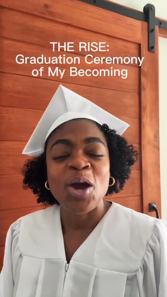 The new me is here! And she’s not going back. Comment “Ascend” if you are stepping into your next level. #graduationceremony #trulytoyasha #risewomanrise #softrebirth #steppingintomypower