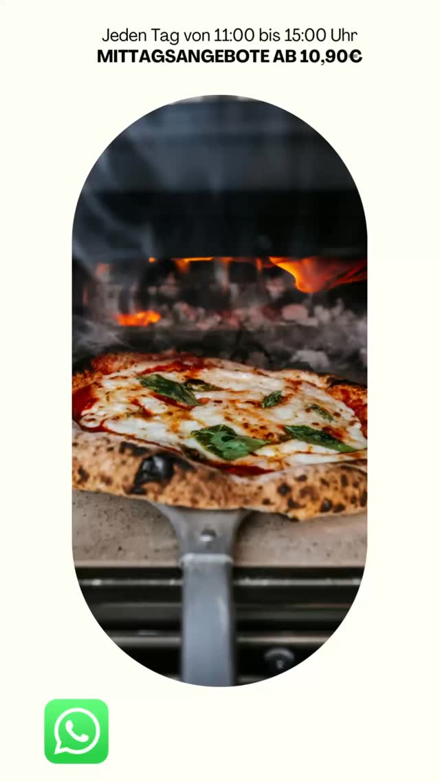 Ob Pizza oder Pasta unsere italienische Küche, bietet nur geschmackvolles an. Ein täglich wechselndes Mittagsmenü (ab 11:00 Uhr bis 15:00 Uhr) ist hierfür der perfekte Beweis. Ab sofort könnt ihr auch per WhatsApp vorbestellen. Buon Appetito 🍕❤️🇮🇹