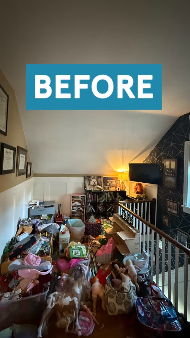 Before ➡️ After ✨
This play space shifted from an overwhelming corner to a calm, safe little retreat.
With simple zones, clear storage, and intentional placement, we created a space where kids can relax, imagine, and play with ease.
A peaceful reset for everyone. 🤍#professionalorganizer #easeandorderllc