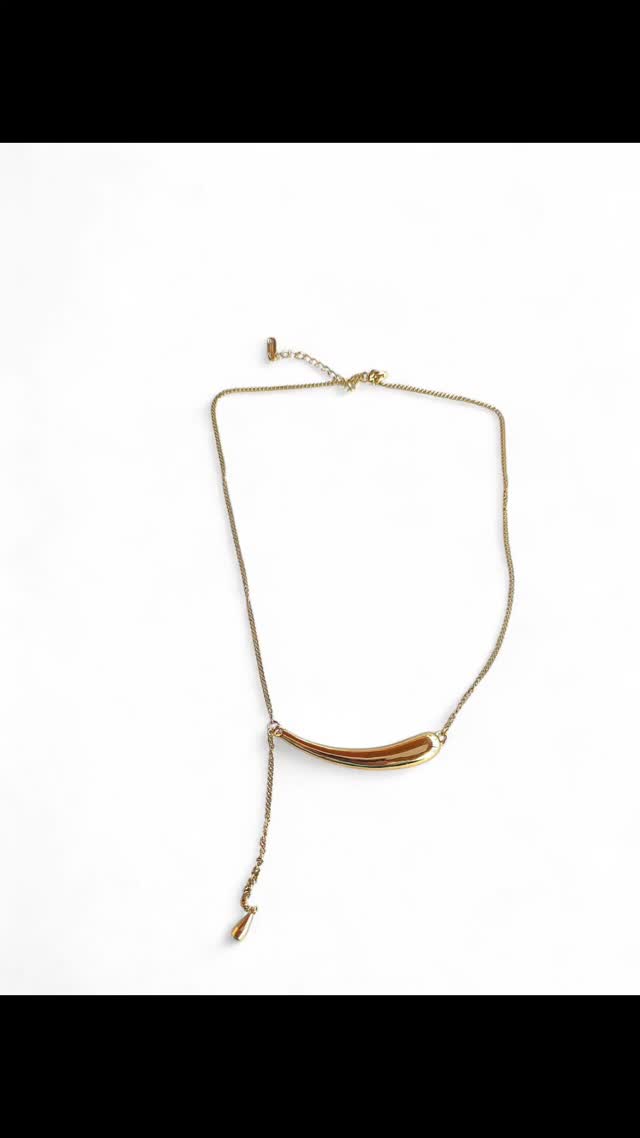 Κολιέ απο ανοξείδωτο ατσάλι.Διαθεσιμο και σε ασημί χρώμα.#new #stainlesssteel #style #voma