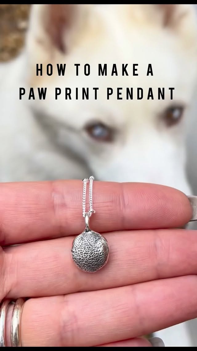 How to use your paw print pendant kit 🐾
