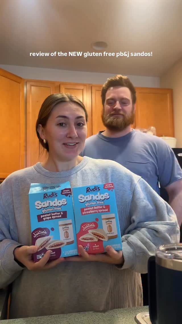 Your favorite gluten free couple coming at you with a review of the new @rudisbakery x @justins gluten free pb&j sandos!
Brandon has had celiac disease for 20+ years and doesn’t remember the last time he had an uncrustable so this made his inner child SO happy!
Runnnnnnn to go grab these new sandos! They exceeded expectations and were obsessed!
P.S. have you heard our gluten free love story?
#glutenfree #foodblogger #foodreview #rudisglutenfree #uncrustable