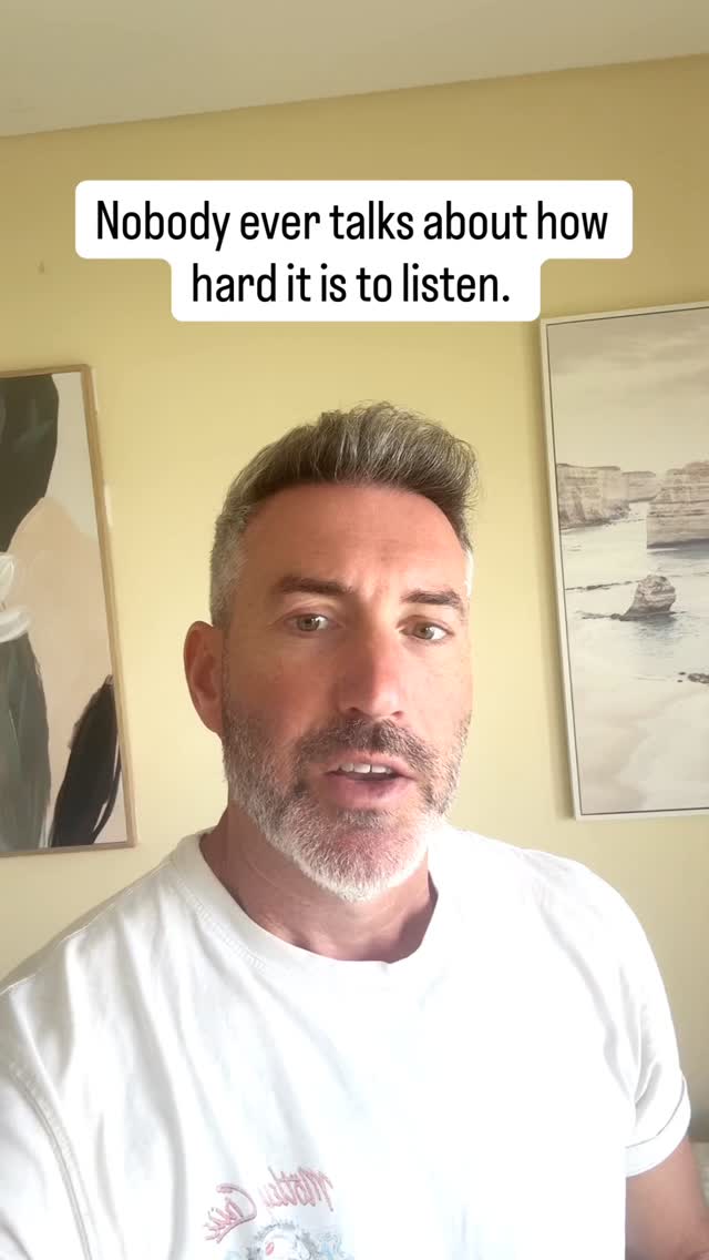 Nobody ever talks about how hard it is to really listen. #listening#negotiation #personaldevelopment