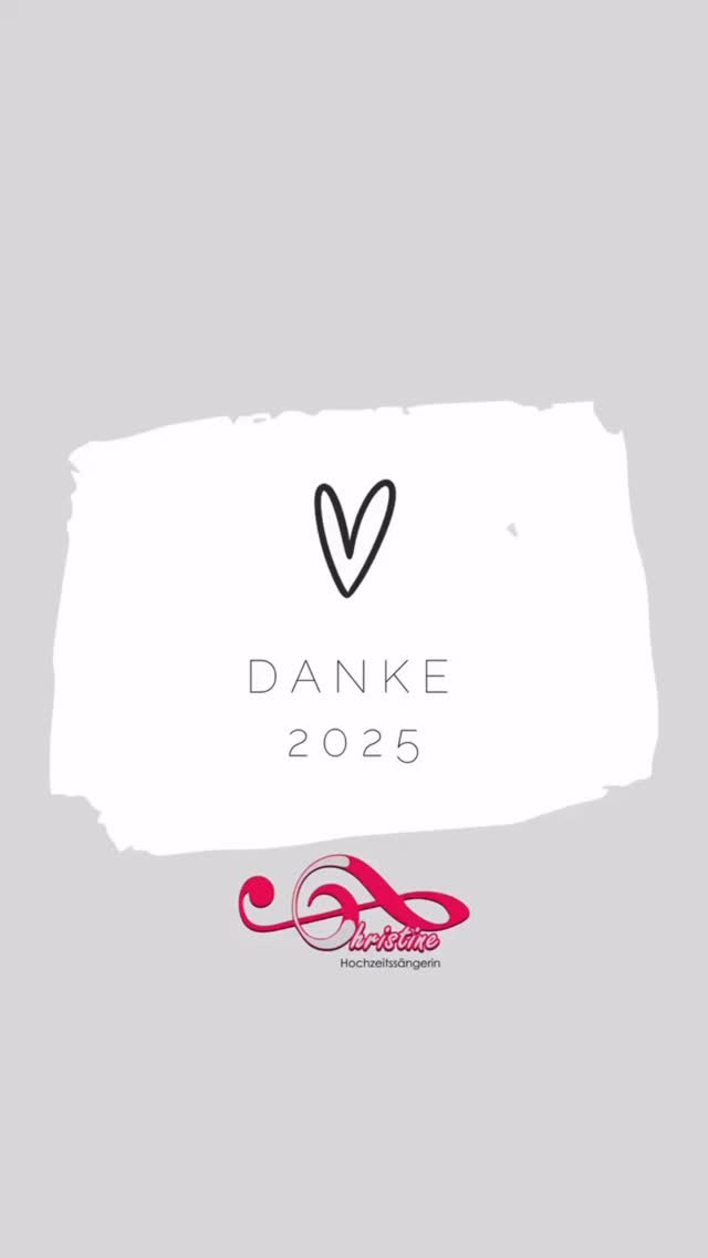 Das war mein Jahr 2025! 🥰
Ich durfte in so vielen schönen, aber auch einigen traurigen Momenten mit meiner Musik für Emotionen sorgen. 🎶 Außerdem vor einem riesigen Publikum gemeinsam mit einem großen Orchester auf der Bühne stehen. ✨ Wenn ich das Jahr Revue passieren lasse, blicke ich auf viele Highlights zurück und gleichzeitig bin ich total gespannt, was das neue Jahr für mich bereit hält. 💫
Ich wünsche euch einen tollen Abend und einen guten Rutsch! 🥂 Macht‘s euch schön! 🫶🏻
#hochzeitssaengerin #hochzeitssaengerinchristine #hochzeit2026 #heiraten2026 #2025recap