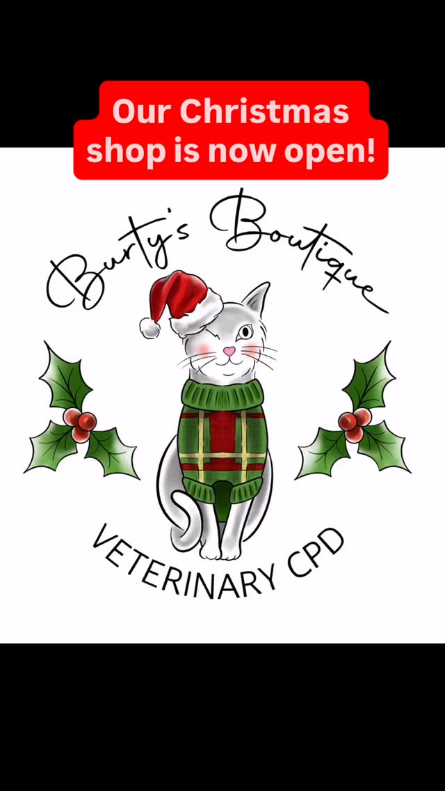 Did you know we also run a little shop as well as offering CPD? Our Christmas shop is now open, we have limited stock after a super busy BVNA Congress. From scrub hats, pin badges, mug sets, socks, jewellery and more, we have secret Santa and stocking fillers covered!! All on our website now 🌲🐾😊