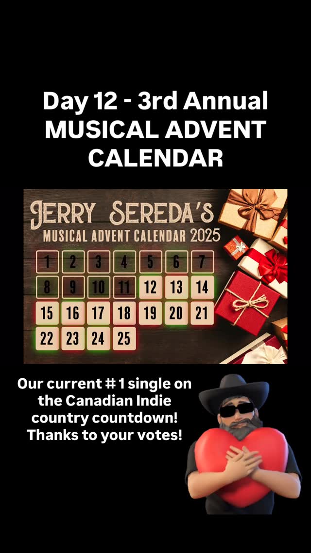 Day 12 - This One’s Gonna Hurt! Currently # 1 on the Canadian Indie Country Countdown!!
If you’d like to vote this week simply email:
ciccweeklypoll@outlook.com Subject Line: Jerry Sereda - This One’s Gonna Hurt!
Have yourself a wonderful and safe weekend and thanks for being amazing!!
See you tomorrow :) @cdnindiecountrycountdown #indigenousmusic #countrymusic #jerrysereda #manitobamusic