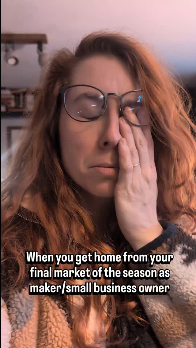 Spare a thought for your favourite artisan at this time of year 😅
My markets are over for 2025 sending love to my fellow makers that are on their final stretch ♥️