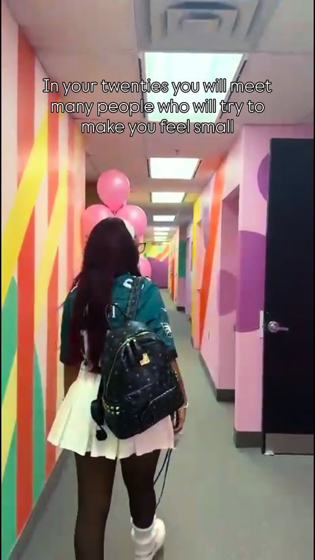 Don’t dim your light trying to make everyone else feel comfortable.
If I could tell myself anything in my twenties I’d tell myself not to take it so personally when people tried to belittle me. People project their insecurities!
Just shine, be kind and encourage others to as well 🤩✨
#Inyour20s #blackgirlsillustrate