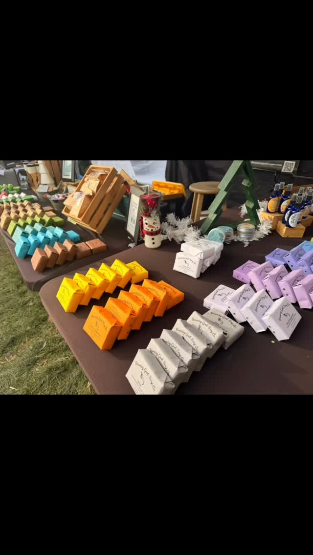 Good morning from the Dills Tavern Christkindl Market! For all of you coming today I am in the same spot as the past few years. Right next to the barn across from the courtyard. We will all be here until 4:00