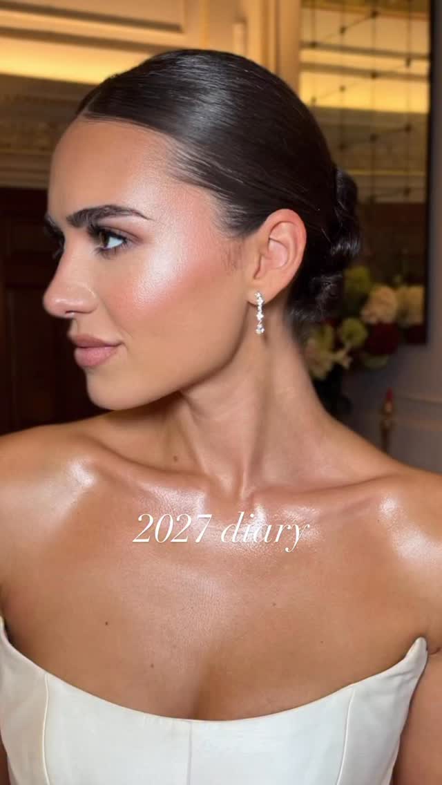 So excited to confirm that my 2027 diary is officially opening on Monday 1st December at 8pm at martamakeup.co.uk !🤍 Very Important: if you enquired previously, please make sure to send your enquiry again.
To enquire/book: please fill out the bridal enquiry form on my website (link in bio). I will then contact you with my proposal where you will be able to instantly sign the contract and settle the booking fee.