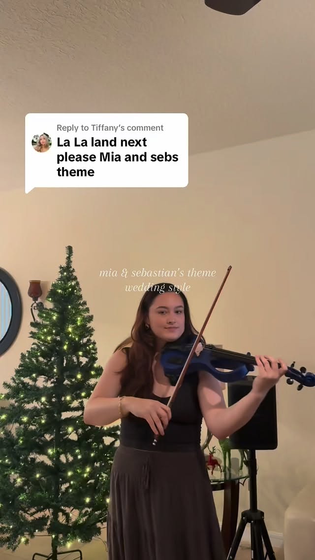 always love this song 🥺🍷💃
#coversong #lalaland #violinist #musician #weddingmusician #eventmusician #miaandsebastianstheme #miaandsebastian #WeddingInspiration #LiveMusic #OrlandoWeddings #musical #LuxuryEvents #EventMusician #LiveMusician #EventEntertainment #PrivateEvents #HighEndEvents #MusicForEvents #EventPlanner #WeddingCeremony #WeddingDayMagic #ViolinMusic #RomanticWedding #WeddingIdeas #WeddingDetails #WeddingTrends #ProposalIdeas #orlandoevents