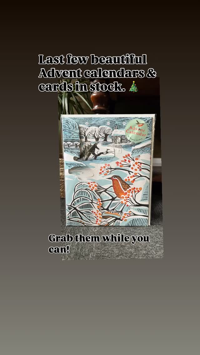 We have the last remaining Advent calendars & cards in stock. These are beautiful Angela Harding designs from Art Angels. Get them while you can!
Don’t forget we are open this Sunday November 30th 11-4pm for the Downham Christmas Light Switch-on. Come and have a browse and maybe get some gift ideas - for yourself or others! 🎁🎁🎁🎄🎄🎄