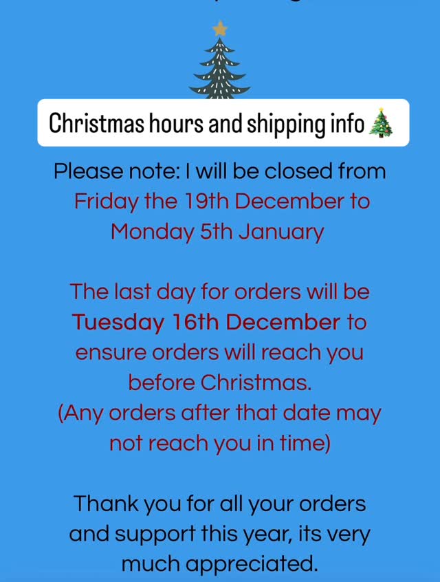 Have a wonderful Christmas and New Year everyone, and thanks again for your continued support …see you in 2026! ✨⭐️✨
#smallbusiness #smallbusinesssupport #thankyou