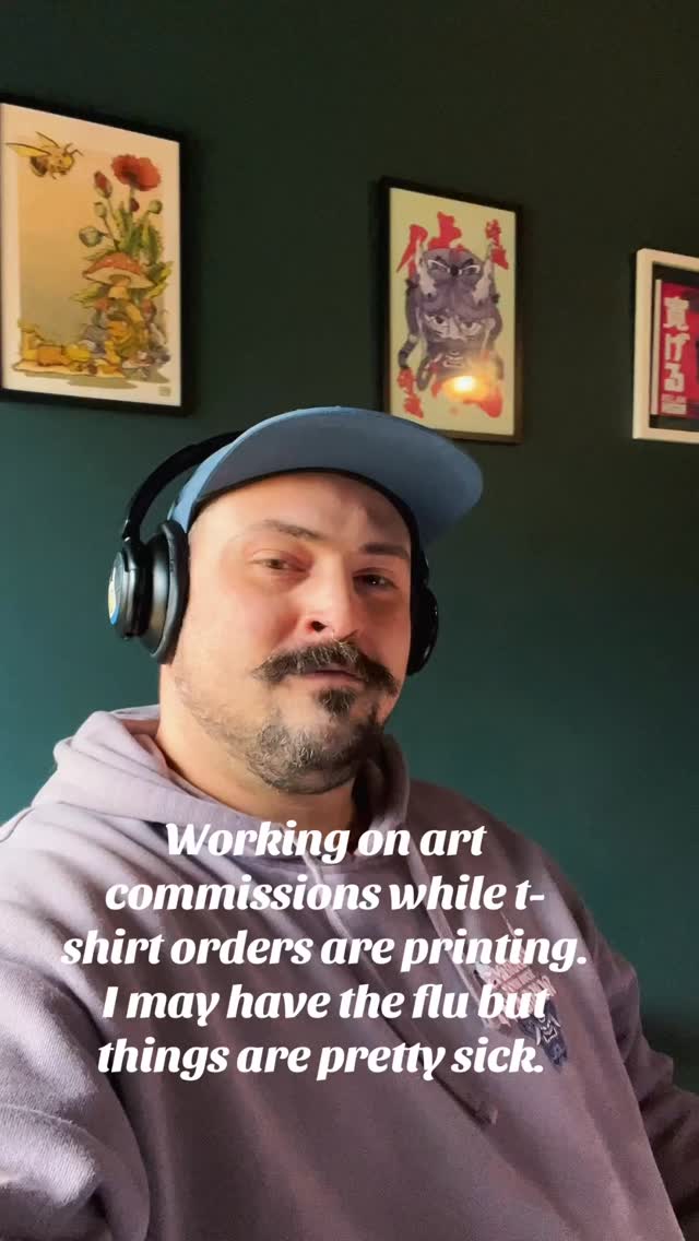 I may have the flu, but things are pretty sick! Thankful for the flow of orders are support the past month!
-
It’s Xmas so I can’t share a lot of the awesome surprise gifts that are getting printed but there are some great ones! Stoked on y’all!