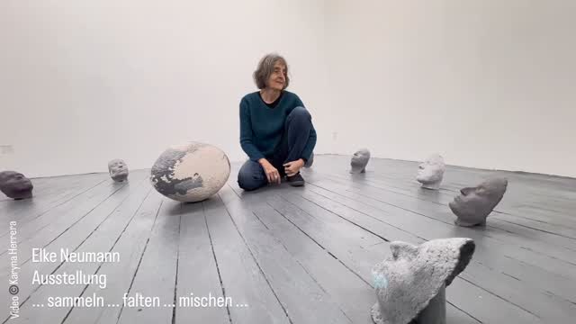 Elke Neumann. Ausstellung .. sammeln ... falten ... mischen ...
video©️Karyna Herrera