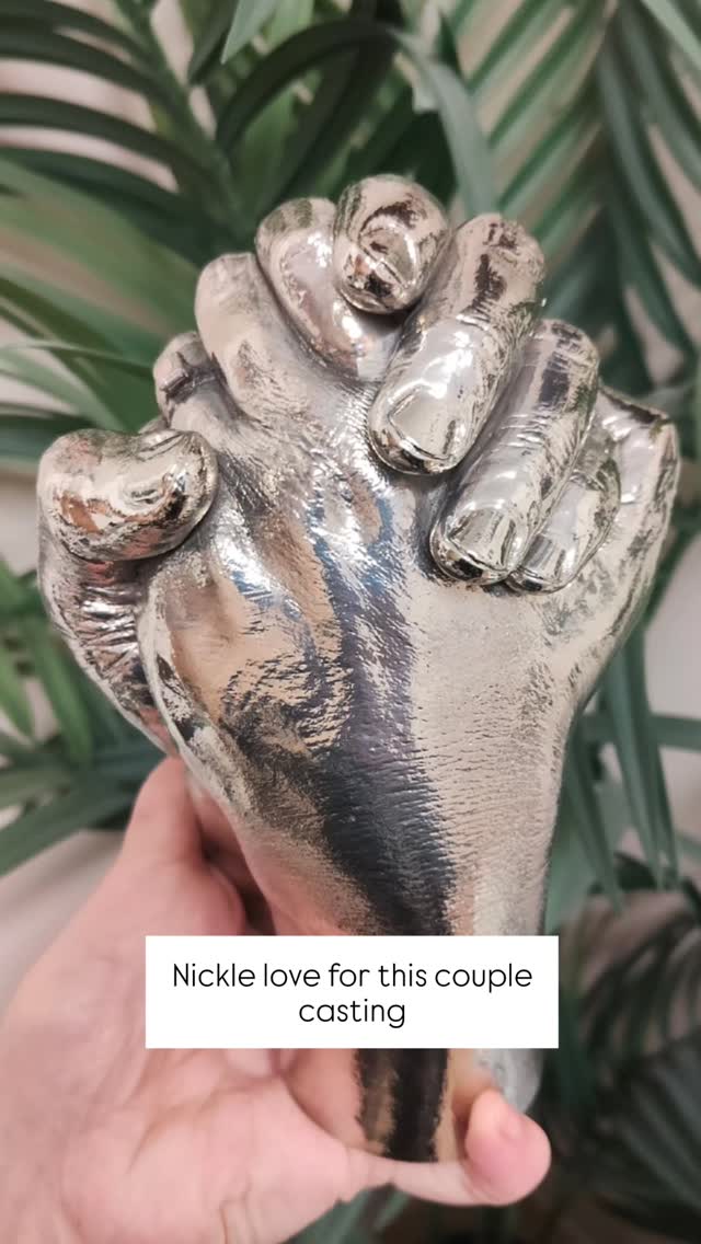 Oh oh oh instead of Ho ho ho. This beautiful casting isn't even finished yet, just you wait. But my oh my, how does it sparkle and shine and also retain it's fabulous detail?
We offer quality in every piece, with expert craftsmanship and attention to detail to leave you something to last a lifetime to cherish for all the years.
It's too late to book in time for Christmas. But it's not too late to gift. Our stunning voucher gift kit means you can give something truly special this Christmas, with the excitement of the experience that is life casting; fun, silly and wonderful. So many amazing materials to choose from, but for this shiny sparkle, your best bet is copper or Nickle.
What would you choose?
Still time to post a physical gift wrapped kit on every order. Or we can send an email voucher if it's really tight.... Either way it's a gift that transcends all. Make it timeless.