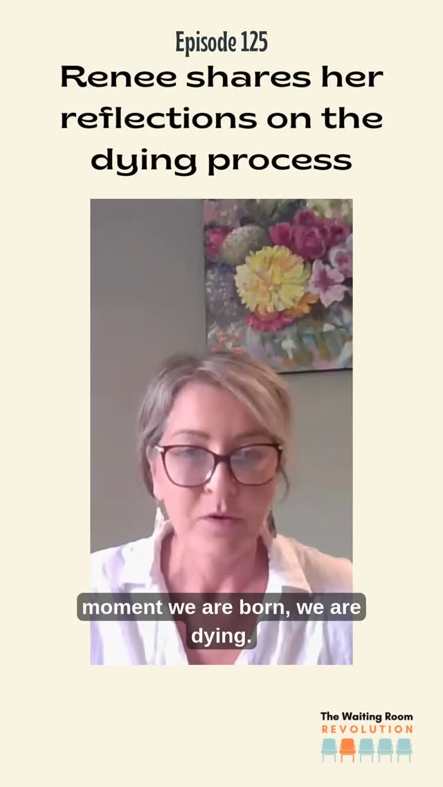 What is the dying process? @reneemoor_ shares her thoughts on leaning in and living life to the fullest💙
👀 or 👂at to this weeks episode at the Link in Bio!