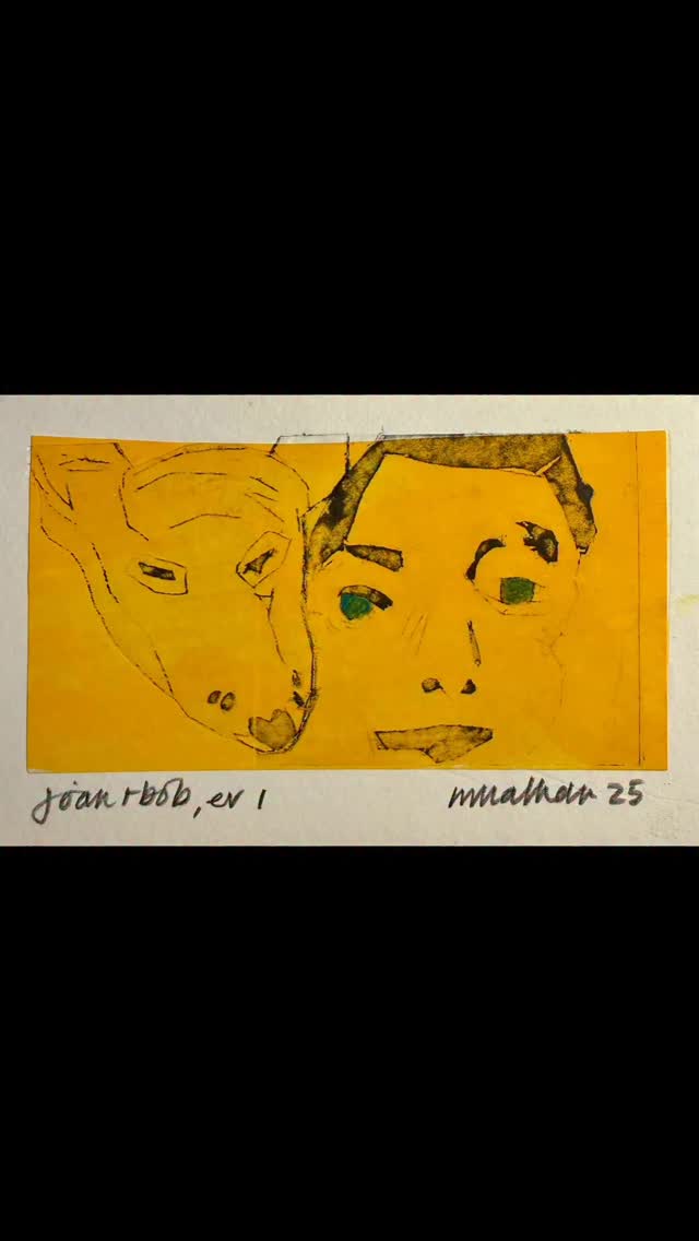 Joan and Bob, variable edition, the first 5 and the tetrapak plate. #givepeaceachance
#yougetwhatyougive
#tetrapak
#maureennathan
#studiosunday