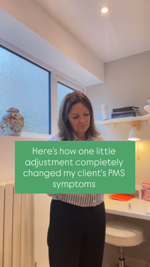 Before acupuncture, my client dreaded the week before her period - cramps, bloating, mood swings, exhaustion.
We focused on weekly acupuncture and nourishing, mineral-rich foods during the second half of her cycle.
Within two months, she said, “I didn’t even realise my period was due.”
PMS isn’t your body working against you - it’s communication.
When you listen and rebalance, everything changes.
Want to understand what your PMS is trying to tell you?
I’ll be sharing the most common patterns in my next post — save this one to come back to.
Sx #acupunctureforfertility #tcm #acupuncture #infertility #ttc #PMS #fertilityacupuncture