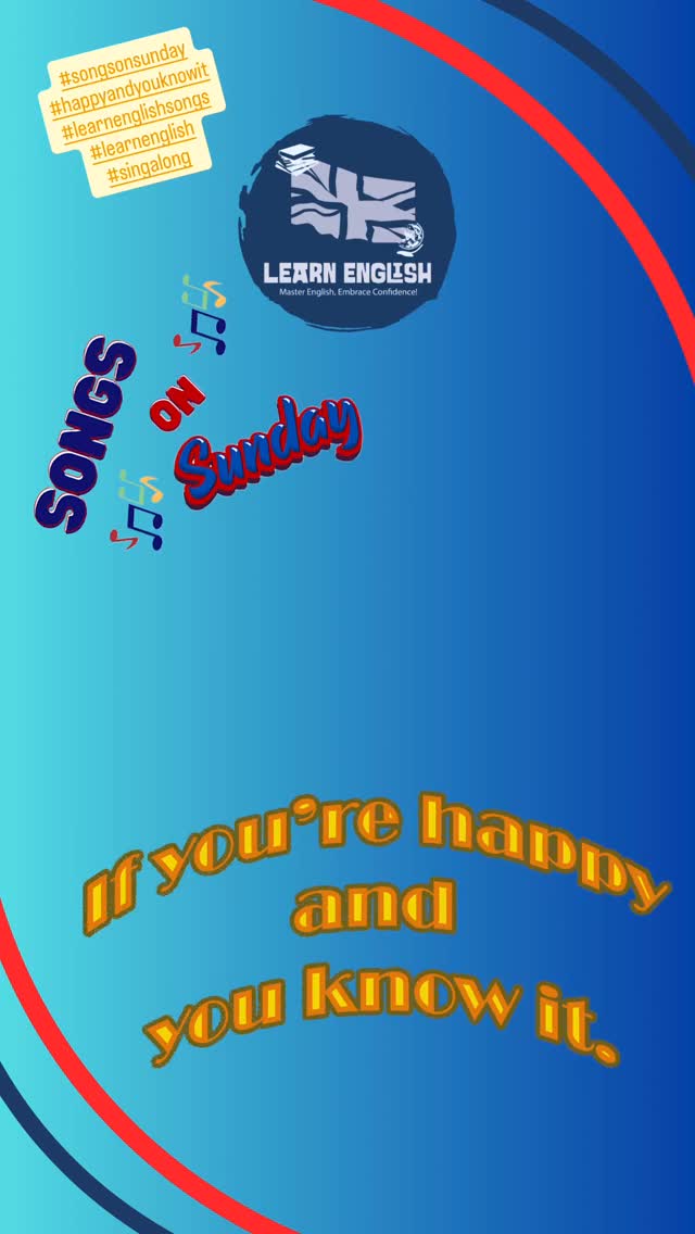 Welcome to #songsonsunday today’s #song is ‘If you’re #happyandyouknowit #happy #learnthroughsong