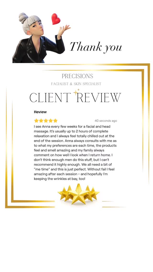 This review was from one of my long standing male clients.
He works his ass off co running a charity @cc.herts where a safe place is held for anyone needing somewhere to socialise, talk, share, listen and feel safe.
Lee is very pro on self care and he is right, from my experience men tend not to practice as much self care in the way of calming their nervous system and creating time for calm. Everyone is welcome at Precisions.
Worried it’s going to be too feminine, the clinic is tranquil and calm in a very gentle way . I have kept away from lots of glitter etc ….
This isn’t just a facial, I create a space to methodically and intuitively calm your nervous system , bringing you into a relaxed state , allowing yourself to breath and shut the outside noise out
My clients never want to leave , comments range from “ urgh I don’t want it to end” , can you just leave me here to “ I feel so cocooned by the experience “
Thank you for this review @leefrobinson , it is very much appreciate ! I hope you like the music I slammed in this reel👌🏼
Anna ❤️
#mensmentalhealth #womensmentalhealth #nervoussystemregulation #leightonbuzzard #leightonbuzzardmums